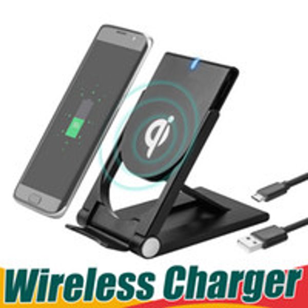 

universal qi wireless charger adjustable folding holder portable stand dock for s8 plus s7 edge s6 edge plus