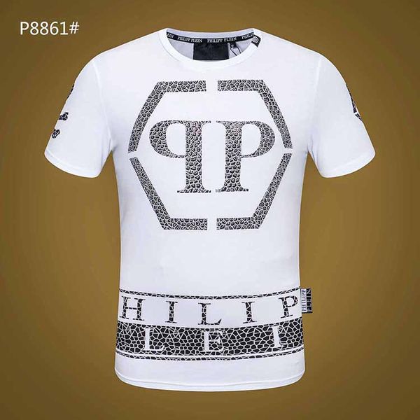

2019 printed phillip plain t hirt fa hion ca ual fitne cool o neck men 039 bear t hirt ummer hort leeve men clothing kull d45