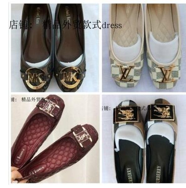 

selling 2020 women single shoes fashion luxury round head shoes brand moccasins flat casual shoes size 35~42, Black