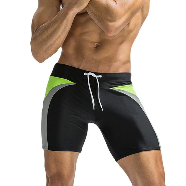 

new men's lace-up swim trunks fashion sports men's swimwear shorts surf shorts sungas de praia homens