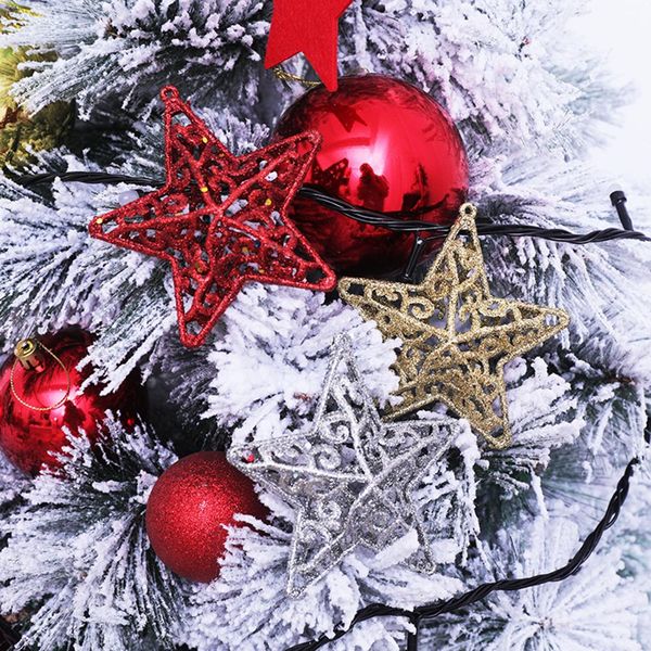 

glitter hanging star christmas decoration for christmas tree party home decor ornament navidad 2020 decoraciones para el hogar
