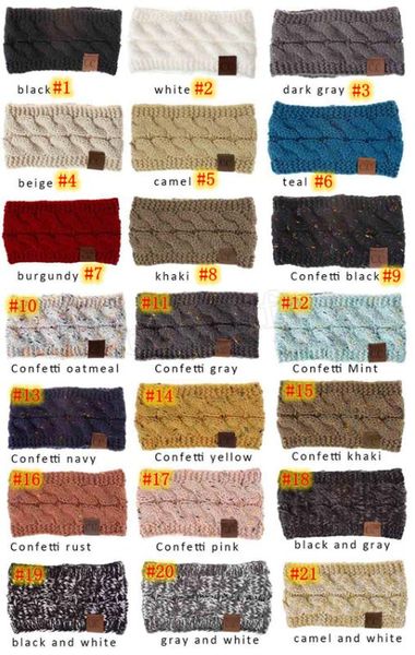 

cc вязаные ободки женщины зимние уши теплее ободки вязаный тюрбан headwrap вязание крючком оголовье аксессуары для волос, Slivery;white