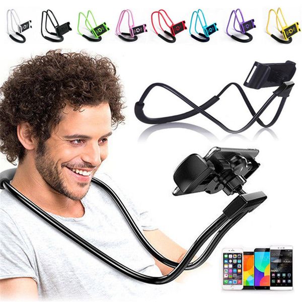 

lazy hanging neck phones stands necklace cell phone mounts & holders support bracket