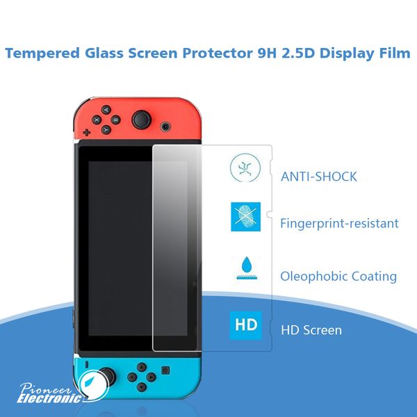 

premium tempered glass screen protector protective film for nintendo switch and switch lite hd clear anti-scratch without retail package