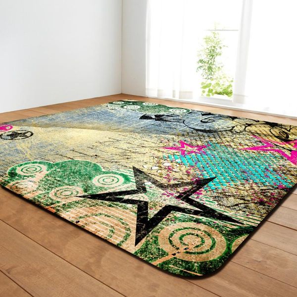 

nordic minimalist living room carpet 3d flannel printing decoration large carpet home floor bedroom corridor bedside cushion