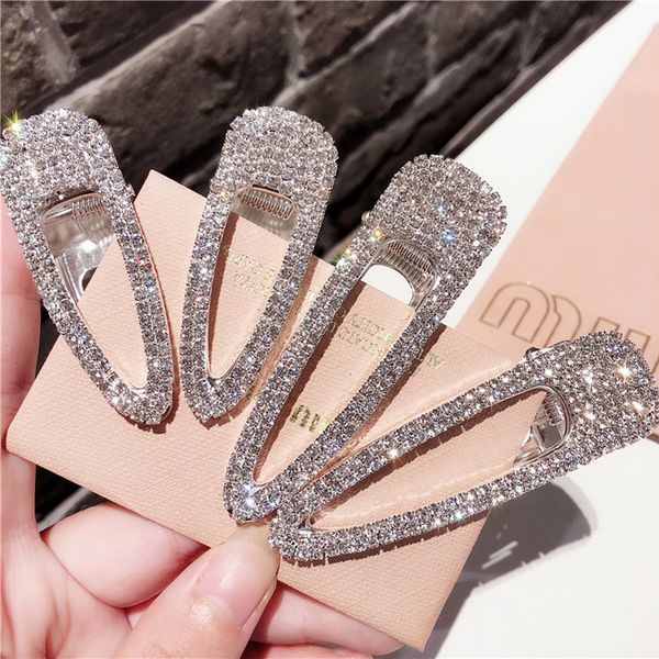 

women hollow out sequins hairpin headwear am0354, Golden;white