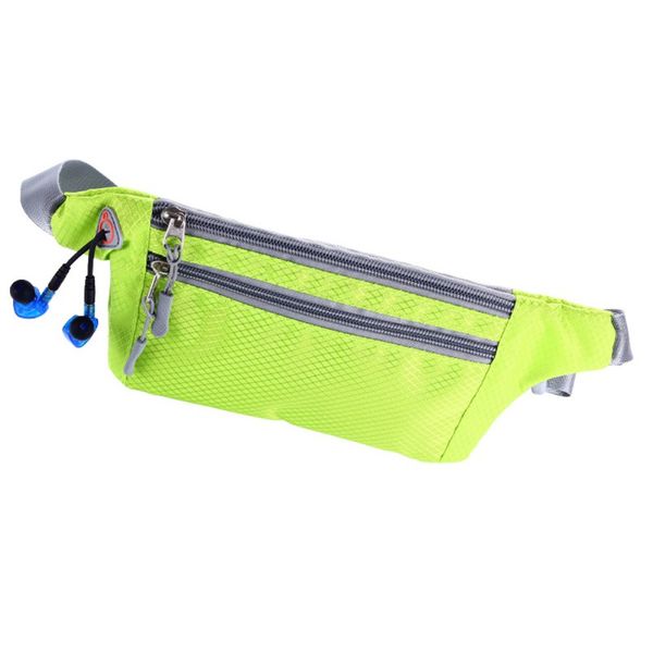 

2017 waterproof outdoor functional running waist bag sport packs for music with headset hole-fits smartphones hot