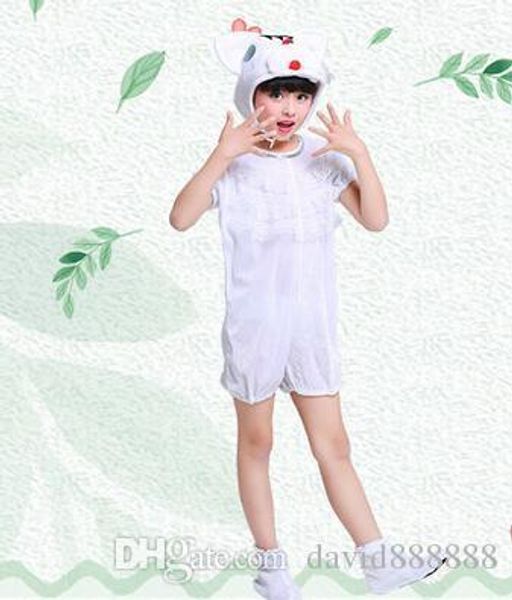 

2018. новые дети стиль косплей собака белый кот chick животных выполнять одежды мальчиков и девочек танец сиамские одежды, Black