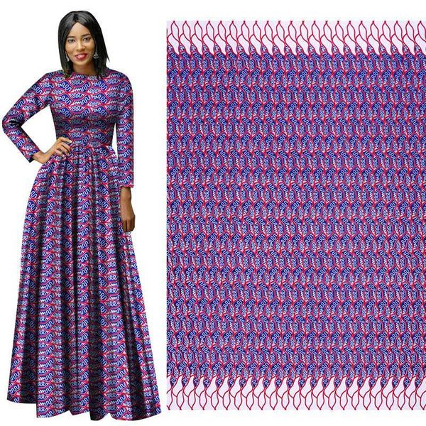 Новая мода Полиэстер Воск Печатает ткань Ankara Binta Real Wax Высокое Качество 6 ярдов / Лот Африканская Ткань Для Платье для вечеринок