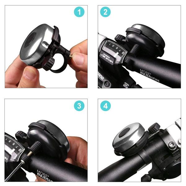 

bicycle bell - aluminum bike bell ring - classic bicycle bell for adults men women kids girls boys bikes - mountain bike accesso
