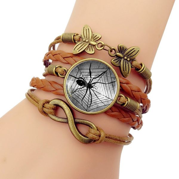 

new 2019 simple fashion men's totem time gem bracelet multilayer hand knitting jewelry accessories, Black