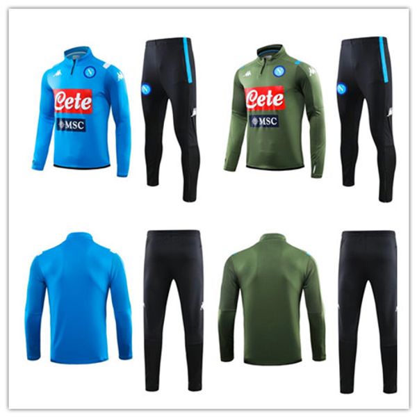 

Лучший 2019 Napoli футбол тренировки костюм куртки 19 20 SSC Naples KOULIBALY INSIGNE MERTENS H.LOZANO длинная молния комплект футбол куртка спортивного