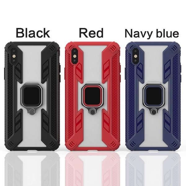 

for iphone x xr xs max 6 7 8 plus case finger ring holder kickstand car magnetic mount cover case combo hybrid anti shock predator case