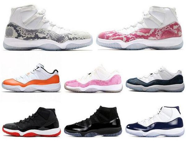 

men basketball shoes concord 11 11s cap and gown bred snakeskin orange trance win like 82 96 mens trainers sport sneakers 5.5-13