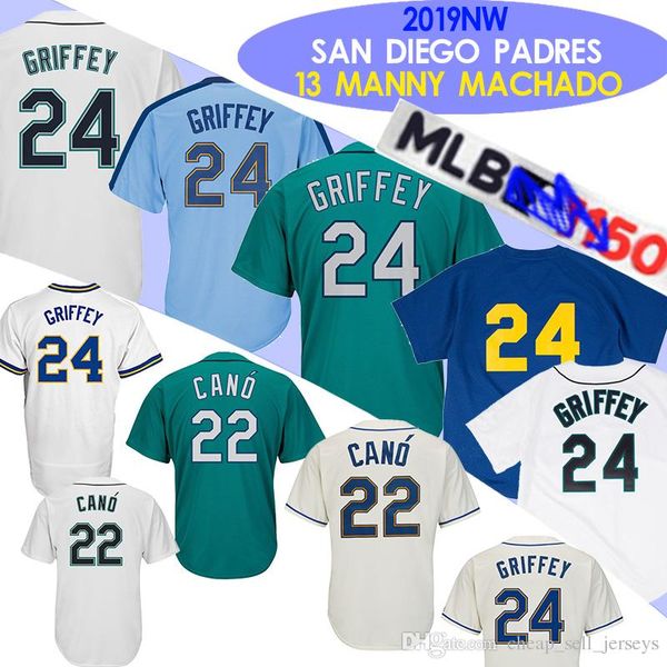 

Men's 22 Robinson Cano Mariners Jerseys Embroidery Find Similar Seattle 24 Ken Baseball Jersey Fast Free Shipping 100% Stitched