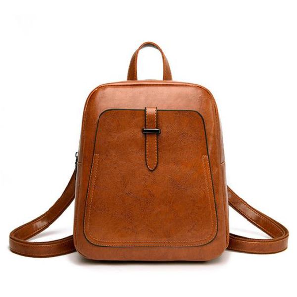 

korean version of the dual-use shoulder bag female large-capacity fashion wild soft leather travel backpack