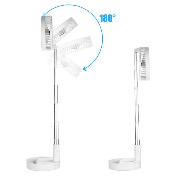 

usb powered osillating 180Â° rotatable head quiet desk fan built-in 7200mah rechargeable battery for bedroom home office