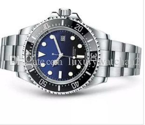 

2018AA + роскошные мужские часы глубокий керамический безель морской житель 126660 Cystal Stanless стали с Glide замок Застежка автоматические механические мужские часы