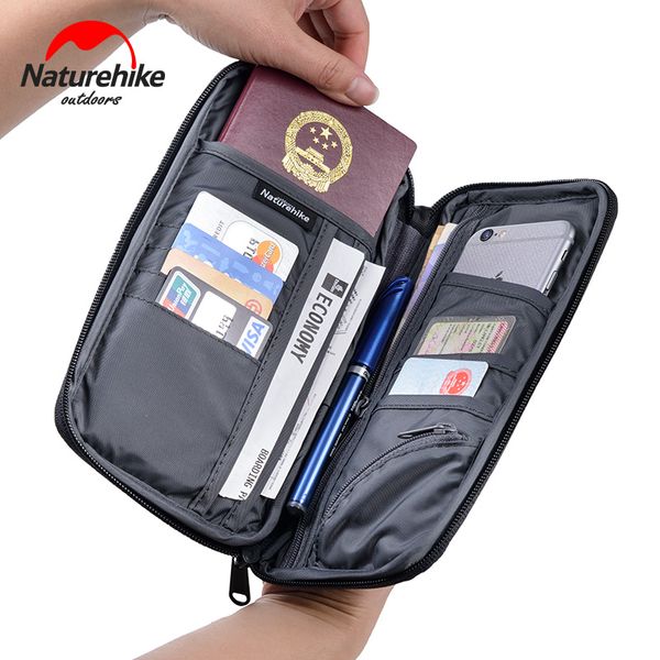 

naturehike travel cash and bank cards wallet multi-functional outdoor money passport storage bags men and women bags