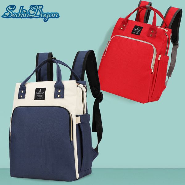 

seckindogan baby diaper bag large capacity mummy diaper backpack waterproof casual nursing bag multi-functional mummy bags