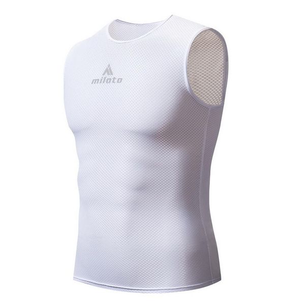 

men casual solid mesh cycling vest fitness sport spring, summer o neck regular sleeveless vest undershirt, Black