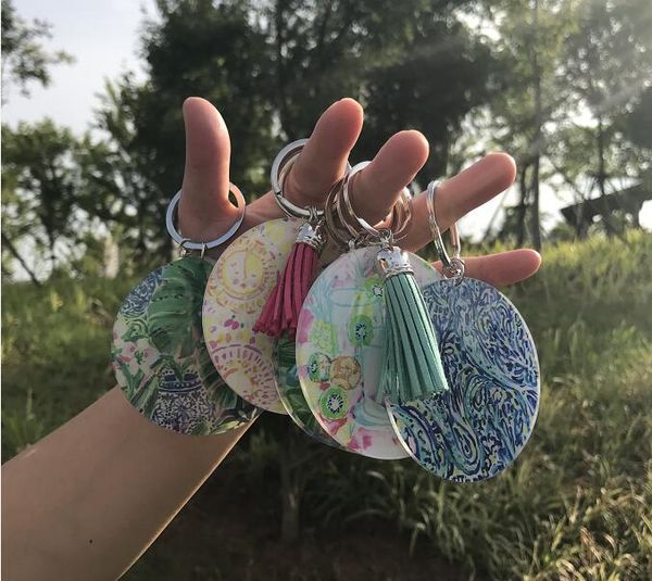 

аксессуары для сумок lilly pulitzer, цепочка для ключей из замши с ворсом с кисточкой lilly pulitzer акриловая цепочка для ключей, Slivery;golden