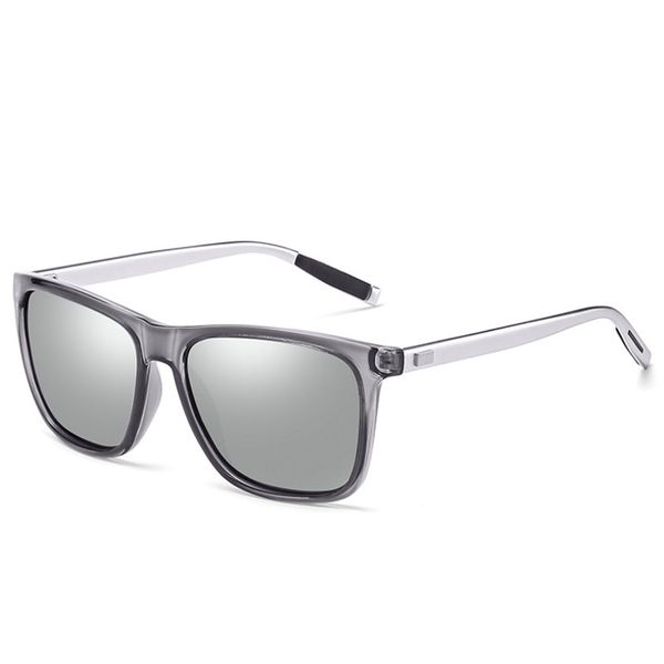 

men polarized tr90 sunglasses vintage anti-uv driving driver black goggles eyewear rectangle shades men oculos masculino male, White;black