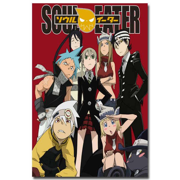 

soul eater art silk fabric poster print 13x20 24x36 inch anime picture for living room wall decoration 001