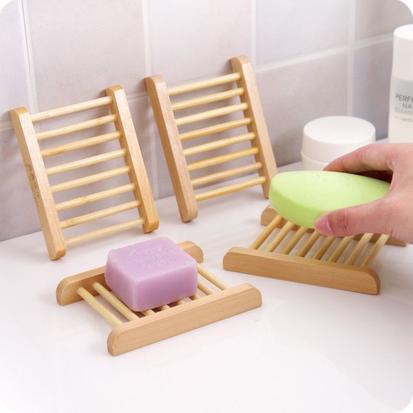 

2019 hot natural bamboo деревянной мыльница лоток держатель для хранения мыла стойки plate box для ванны душ плиты ванной st073