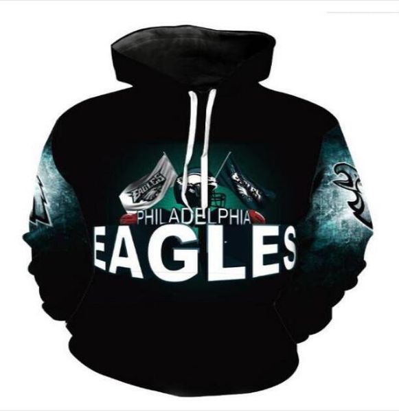 

new fashion eagle crewneck sweatshirts women/men casual hoodies funny 3d print pullovers ra060, White;black