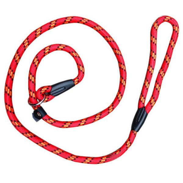 

useful strong nylon dog puppy leash dog collars and leads training walk pet lead rope red blue black color 160cm