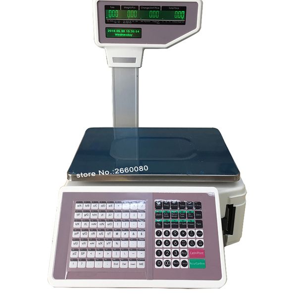 

label printing scale and cash register scale with thermal label & receipt printer tm-a 2017 commercial pos retail balance scale