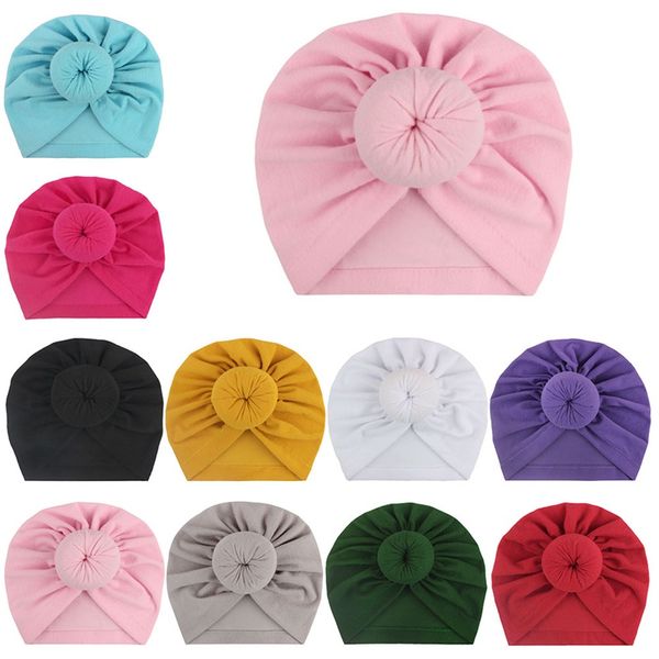 

1 шт дети bowknot детские лук cap детские hat новорожденных одежда для девочек аксессуары для младенцев шапочку тюрбан твердая, Yellow