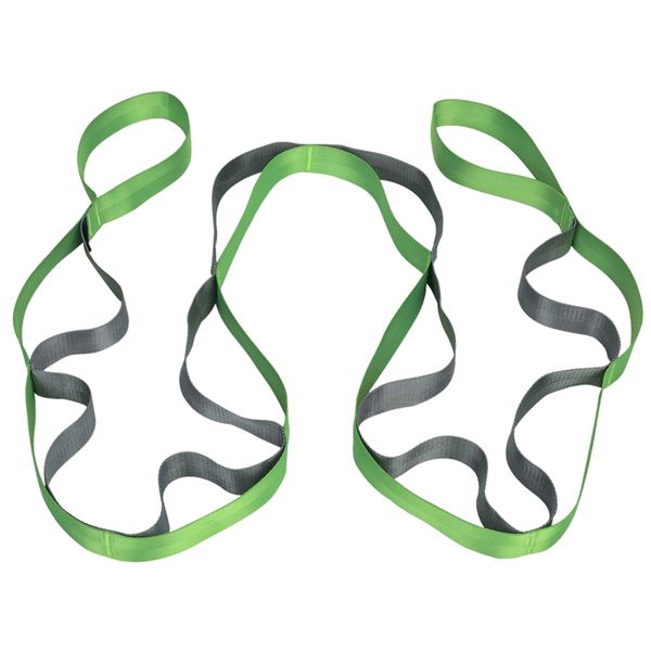 

elos-yoga strap, multi-loop strap, yoga stretch non elastic stretch strap,pilates, dance and gymnastics