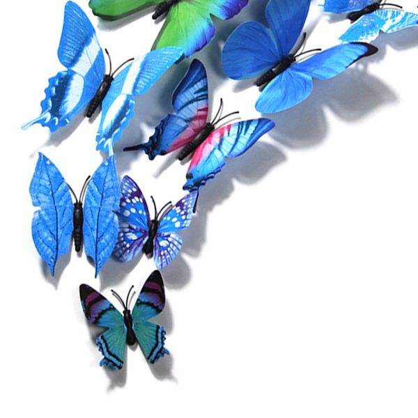 

12pcs pvc butterfly wall decor 3d butterflies wall stickers art decals home decoration home decoration on the wall