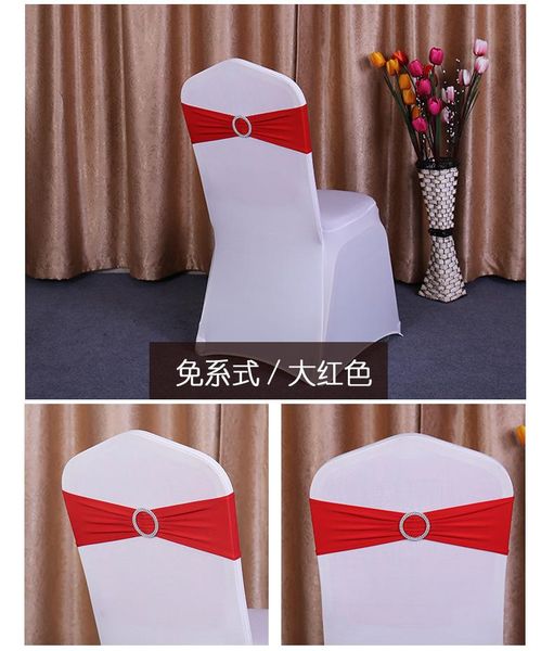 

spandex lycra wedding chair cover sash bands wedding party birthday chair buckle sashe decoration colors available