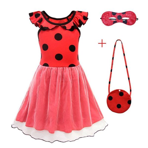 

carnival cosplay 2019 red dot halloween baby girls costume christmas dress kids dresses for girls, White
