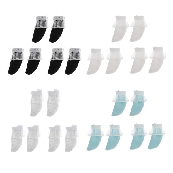 

12 pairs of 4 colors lace socks for 1/6 licca/momoko/azone outfits