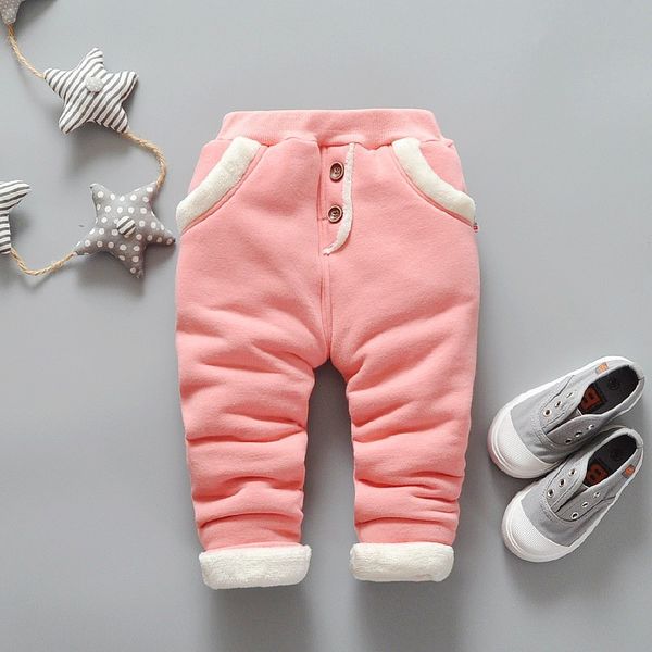 

bibicola autumn winter baby girls leggings pants children thicken warm leggings pants toddler kids trousers, Blue