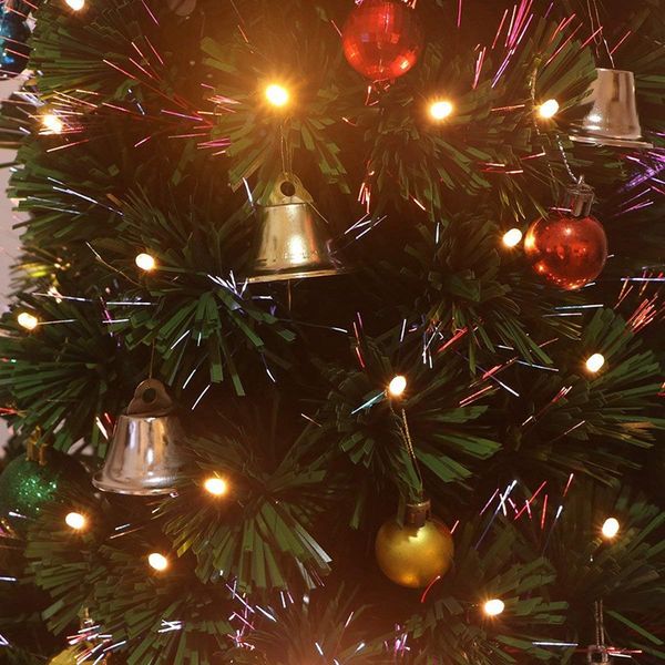 

10pcs christmas bells golden metal decorative bells christmas pendant hanging holiday decorations ozdoby choinkowe jingle