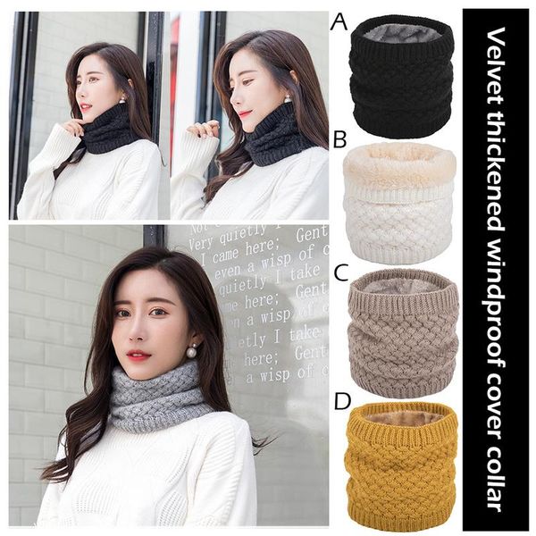

outdoor winter warmer neck thermal half face mask fleece tube cycling snowboard skiing hiking bandana scarf women men, Black