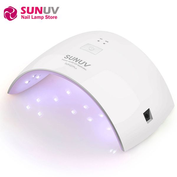 

original sunuv sun9c plus uv led nail lamp 18 leds nail dryer for all gels with 30s/60s button perfect thumb solution 36w pink