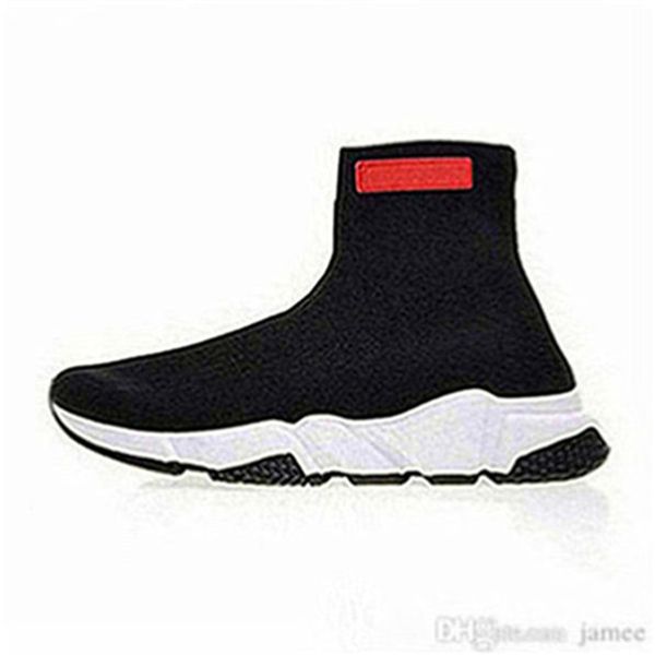 

2020z24 balenciaga shoes новые мужчины женщины дизайнерские носки обувь кроссовки мода скорость тренер зашнуровать тройной черный красный му, Black