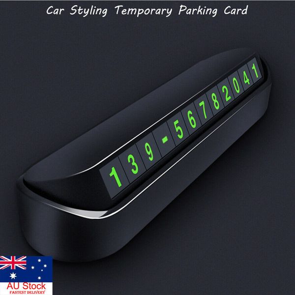 

au car temporary parking card phone number board plate holder hidden sticker new