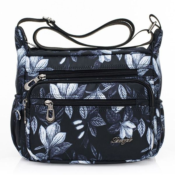 

нейлон цветочной multi-карманный crossbody кошелек сумка для женщин путешествия плеча сумки l9be