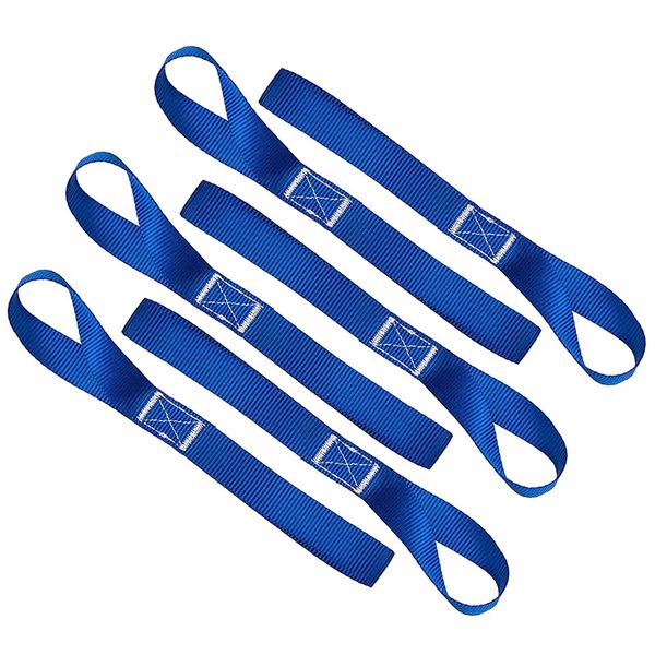 

1/4/10pcs 12" mutipurpose motorcycle tie downs soft straps loops for handlebar