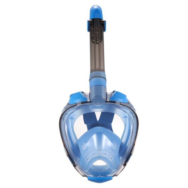 

seaview 180Â°mask full face snorkel mask with detachable camera mount dry set anti-fog anti-leak dive mask d-blue l/xl