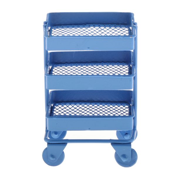 

1:12 миниатюрный iron 3 уровня хранения полка для dollhouse room decor аксессуар