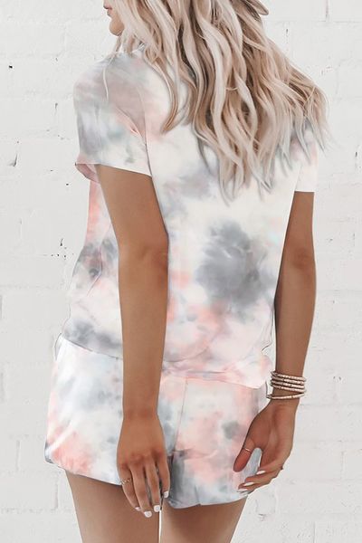 

dhl free for пижама tiedye для женщин conjuntos cortos de pijama con куэлло редондо y pijama колледж tie dye рубашка glen green хорошей, Blue;gray