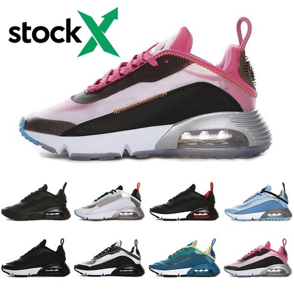 

fashion air stock x 2090 men women running shoes bred triple black white pink oreo 2090s outdoors mens trainers sports sneakers szie 36-45, White;red